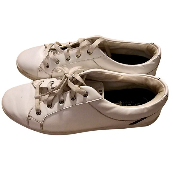 Sperry Women's White Femmes Canvas Sneakers Size 11 (STS 86035) - Picture 2 of 10